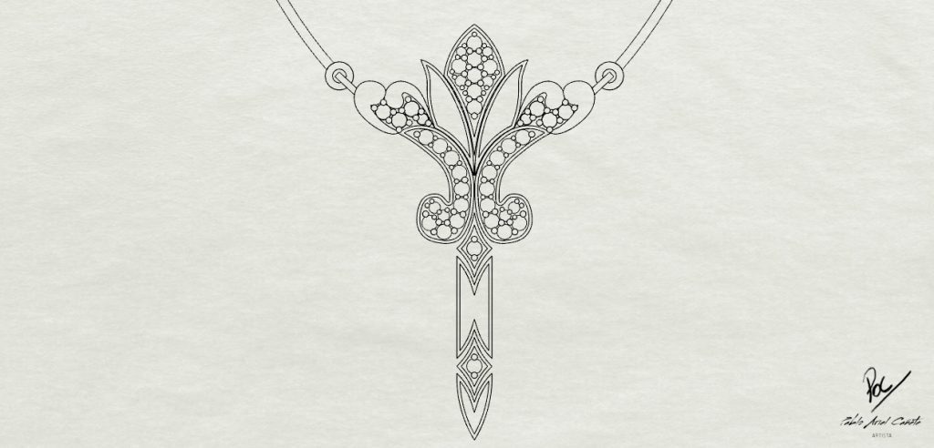 Obra de joyería con esmaltes Belle Epoque www.pabloarielcanete.com