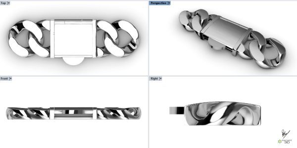 4 vistas del sistema de cierre www.pacart3d.com