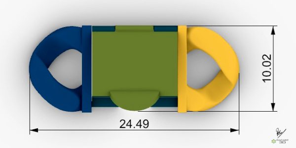 Sistema de Cierre con cera cotas (10 mm) www.pacart3d.com