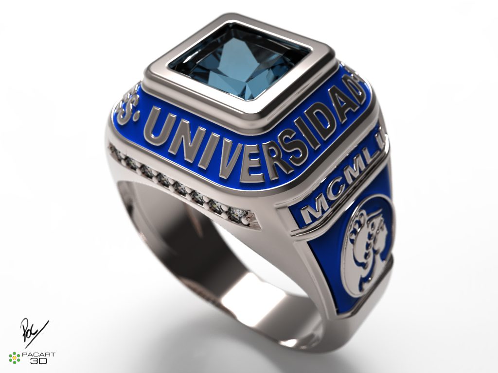 Servicio de Modelado de ANillos de Grado www.pacart3d.com