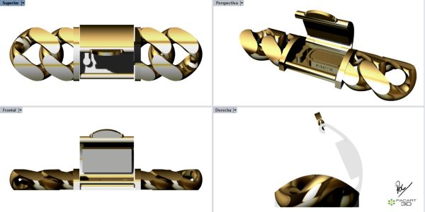 Eslabon y sistema de cierre www.pcart3d.com