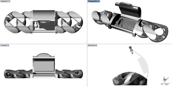 Eslabon y sistema de cierre www.pcart3d.com