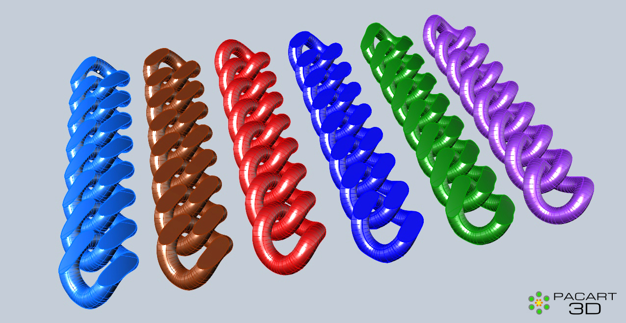 Como Modelar Eslabones grumete y cubanos www.pacart3d.com