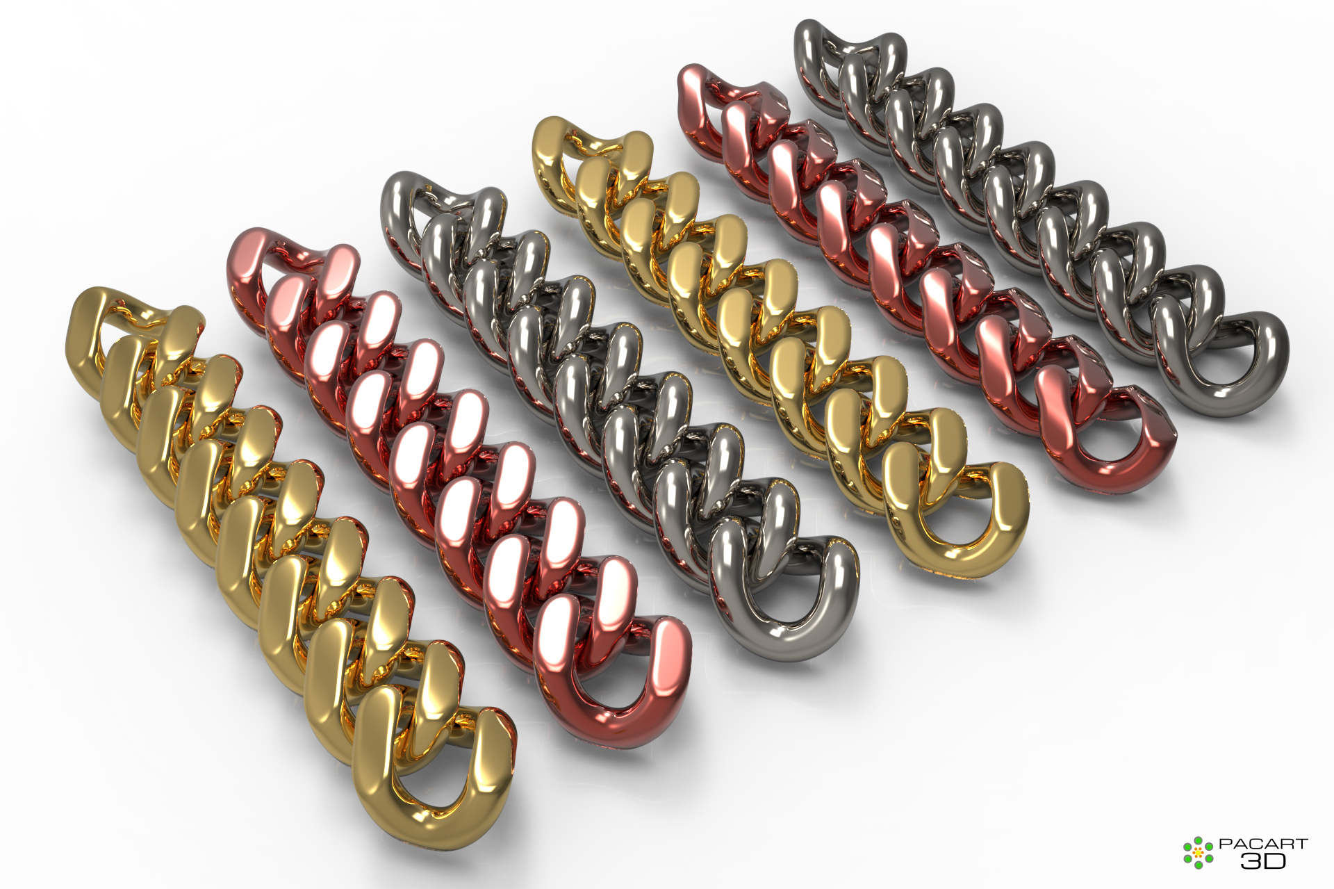 Como Modelar Eslabones grumete y cubanos www.pacart3d.com